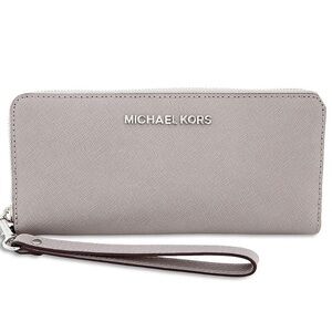 Michael Kors Jet Set Gray Jet Set Travel Saffiano Continental Wristlet Wallet